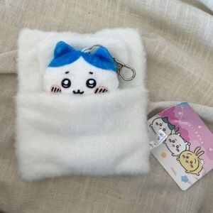 Chiikawa Hachiware Nagano Sanrio card case pass reel plush kawaii keychain